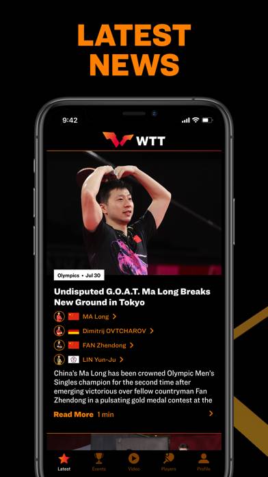 World Table Tennis App