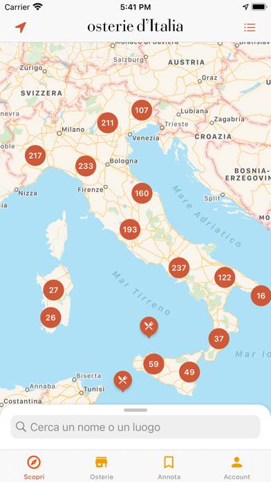 Osterie d'Italia 2021 Schermata dell'app #1