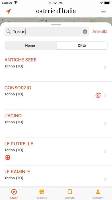 Osterie d'Italia 2021 Schermata dell'app #2
