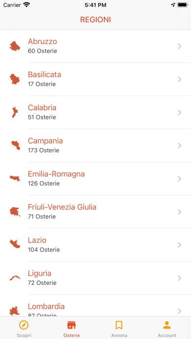 Osterie d'Italia 2021 Schermata dell'app #4