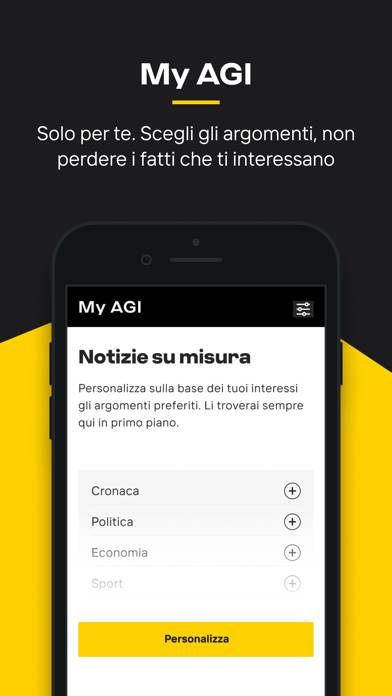 AGI Prima Schermata dell'app #4