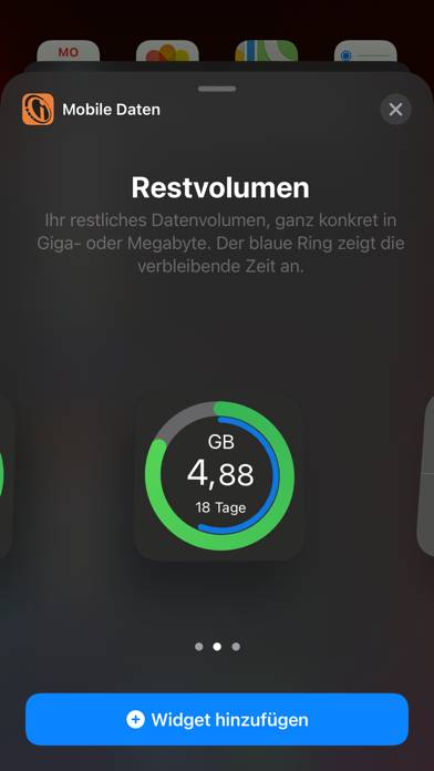 Mobile Daten Widget App screenshot #3