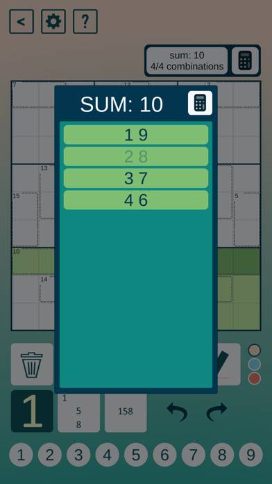 Killer Sudoku CTC App screenshot #2