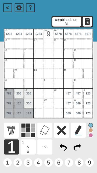 Killer Sudoku CTC App screenshot #3