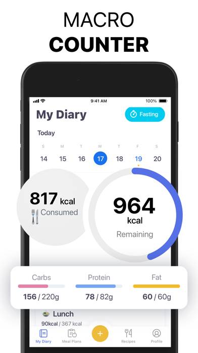 HitMeal Calorie & Food Tracker App skärmdump #3