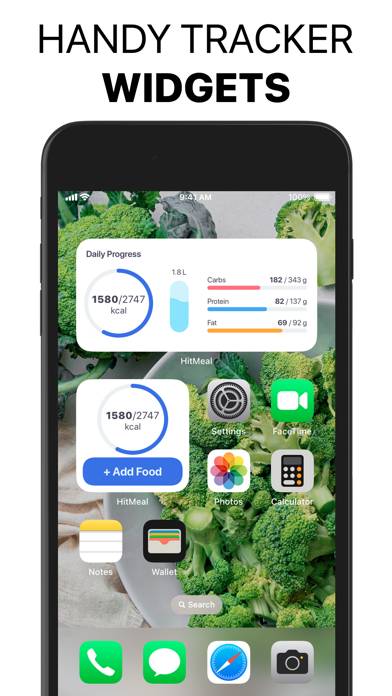 HitMeal Calorie & Food Tracker App skärmdump #6