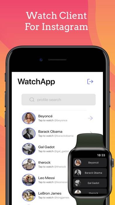 WatchApp for Instagram App Capture d'écran de l'application #1