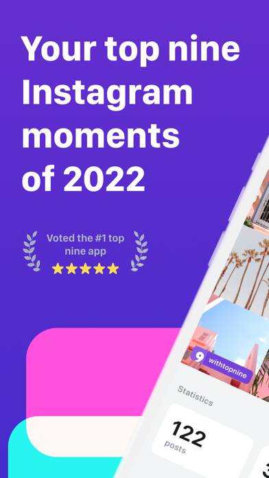 Top Nine: Best of 2022 Collage Captura de pantalla de la aplicación #1