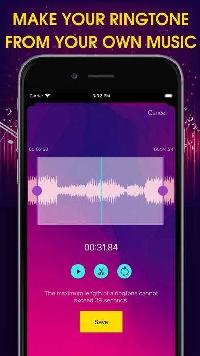 Ringtones for iPhone: Music App skärmdump #3