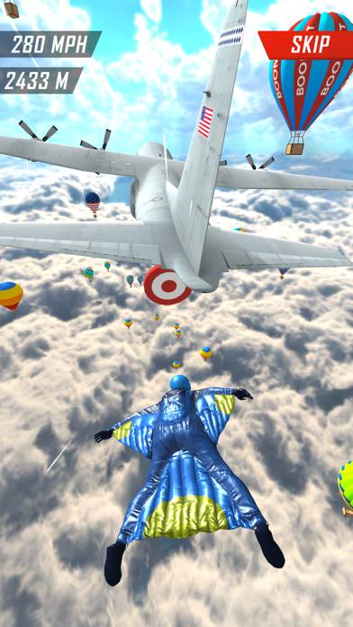 Base Jump Wing Suit Flying Uygulama ekran görüntüsü #3