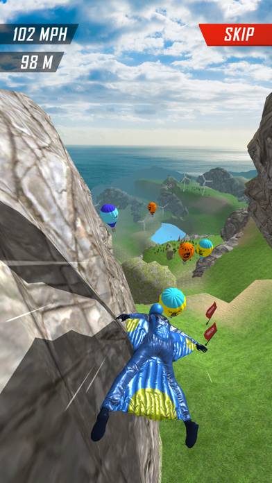 Base Jump Wing Suit Flying Uygulama ekran görüntüsü #4