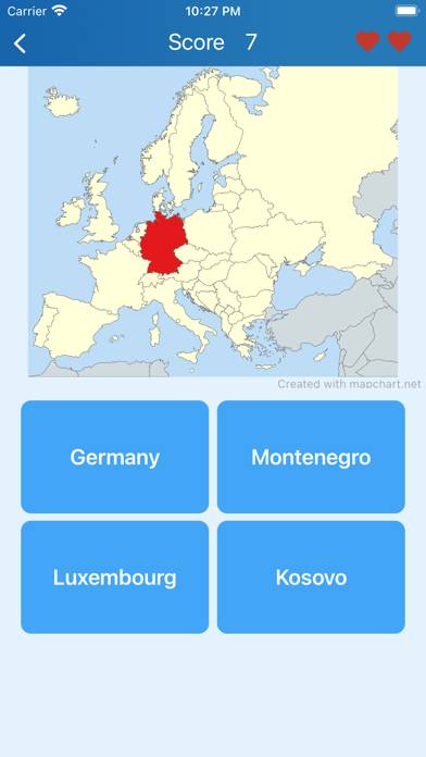 Countries of Europe Captura de pantalla de la aplicación #1