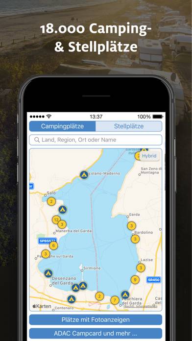 ADAC Camping / Stellplatz 2021 App-Screenshot #1