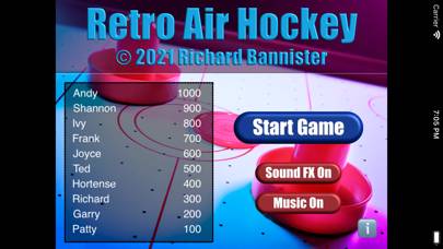 Retro Air Hockey game screenshot