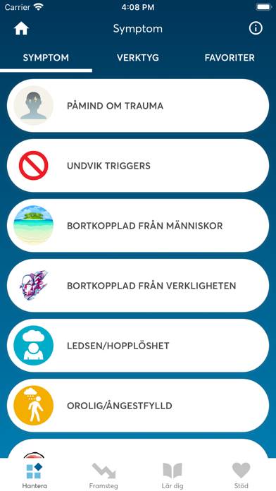 PTSD Coach Sverige App skärmdump #2