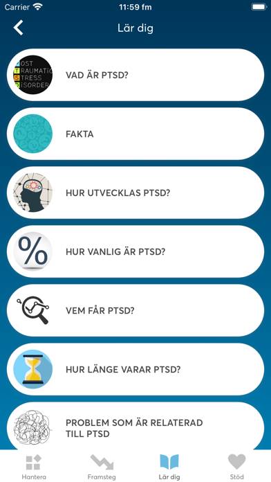 PTSD Coach Sverige App skärmdump #4