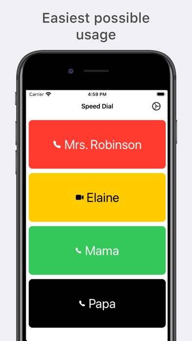 Speed Dial Easy App screenshot #2