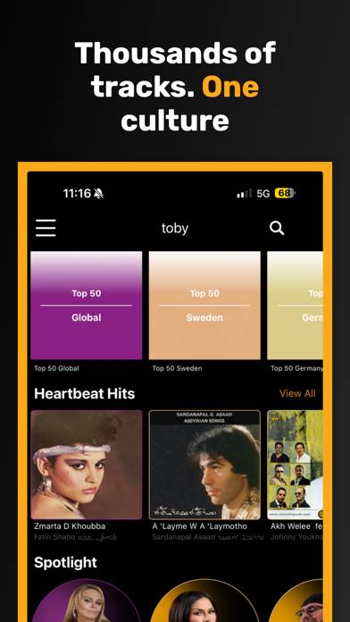 Toby.Audio App skärmdump