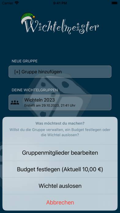 Wichtel App Wichtelmeister Pro App-Screenshot #2