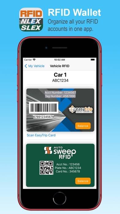RFID Wallet EasyTrip AutoSweep Capture d'écran de l'application #2