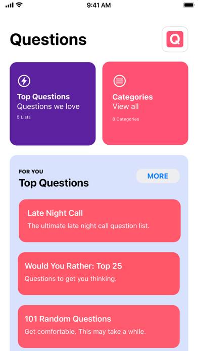 Questions Game App screenshot #1