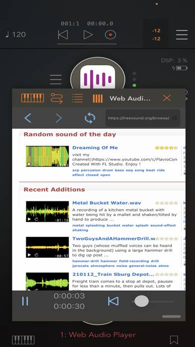 Web Audio Player Captura de pantalla de la aplicación #3