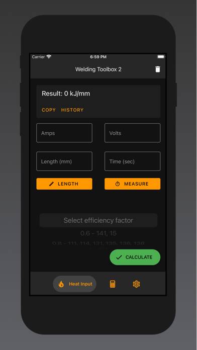 Welding Toolbox 2 App screenshot