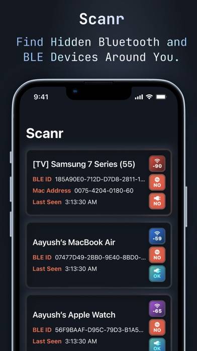 Scanr - Bluetooth Scanner Bildschirmfoto