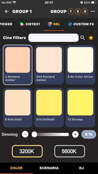 Pilotcine CuberSync Captura de pantalla de la aplicación