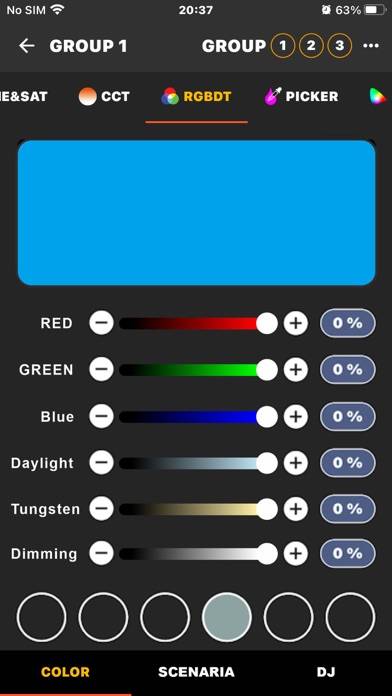 Pilotcine CuberSync Captura de pantalla de la aplicación