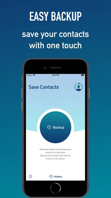 Save Contacts Schermata dell'app #1