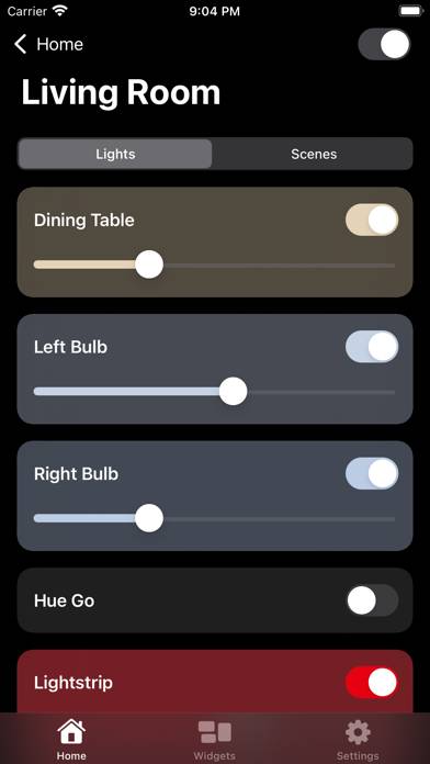 Hue Widgets Captura de pantalla de la aplicación #3