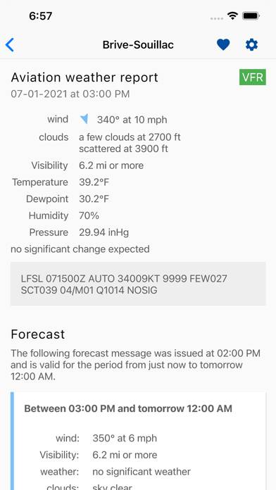 Aviation weather Schermata dell'app #1
