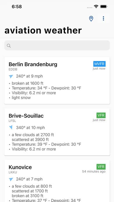 Aviation weather Скриншот приложения #2