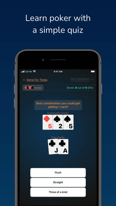 Learn Poker Hands App screenshot #1