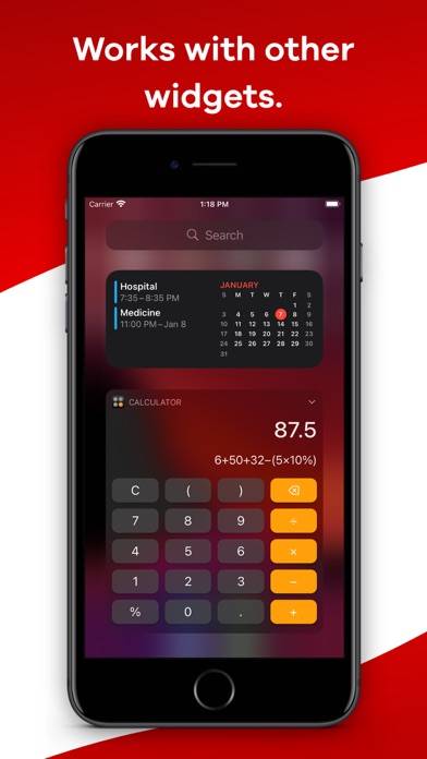 Calculator Widget Captura de pantalla de la aplicación #3