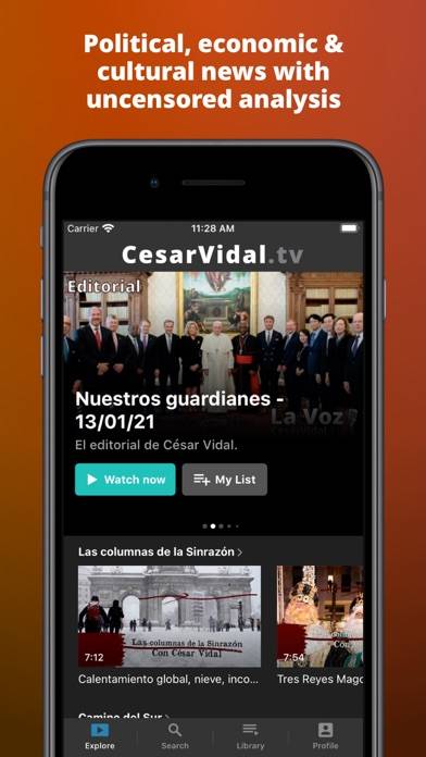 César Vidal TV Captura de pantalla de la aplicación