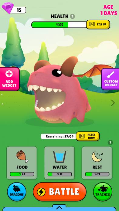 Dragon Widget Game App screenshot #2