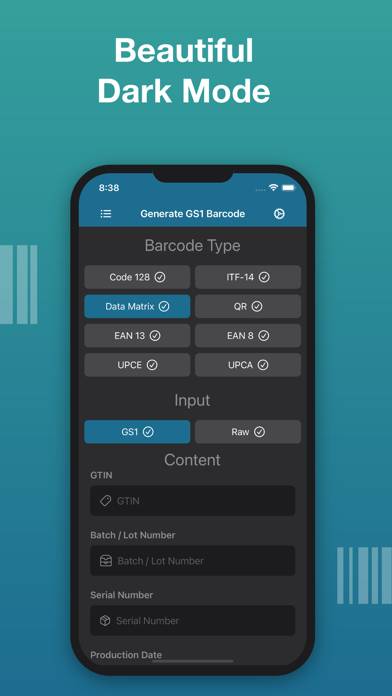 Smart GS1 Barcode Generator Captura de pantalla de la aplicación #4