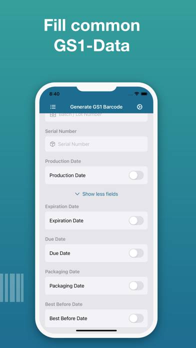 Smart GS1 Barcode Generator App-Screenshot #5
