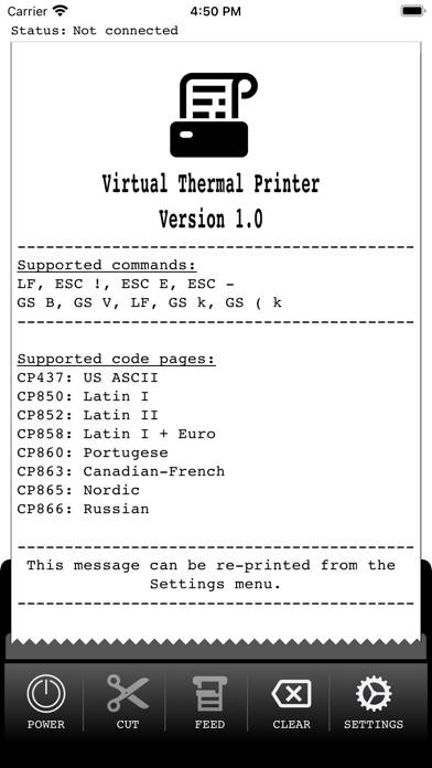 Virtual Thermal Printer immagine dello schermo