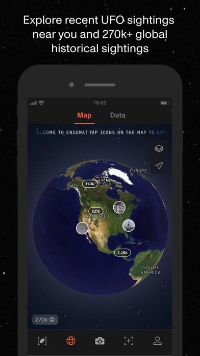Enigma  UFO & UAP Sightings App screenshot #1