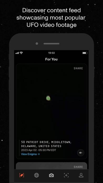 Enigma  UFO & UAP Sightings App skärmdump #2