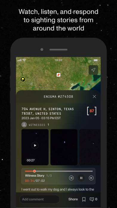 Enigma  UFO & UAP Sightings App screenshot #3