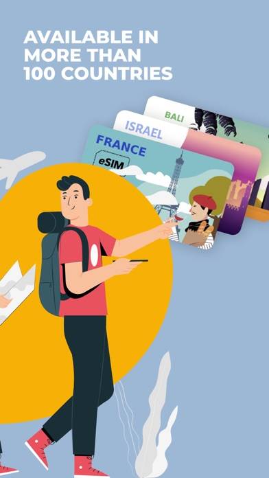 UPeSIM: eSIM internationale Capture d'écran de l'application