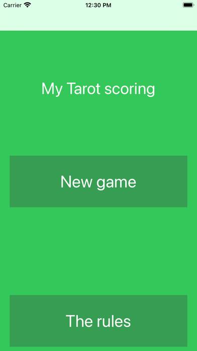 Tarot scoring Capture d'écran de l'application #1