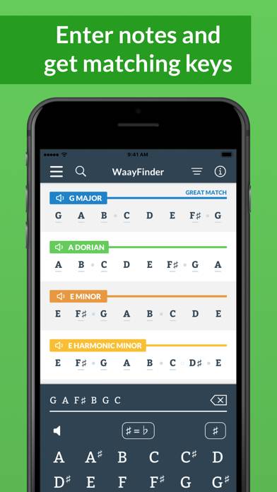 WaayFinder: Music Key Finder App screenshot #1