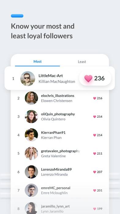 Gossipgram Followers Tracker Schermata dell'app #5