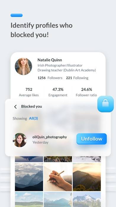 Gossipgram Followers Tracker Captura de pantalla de la aplicación #6