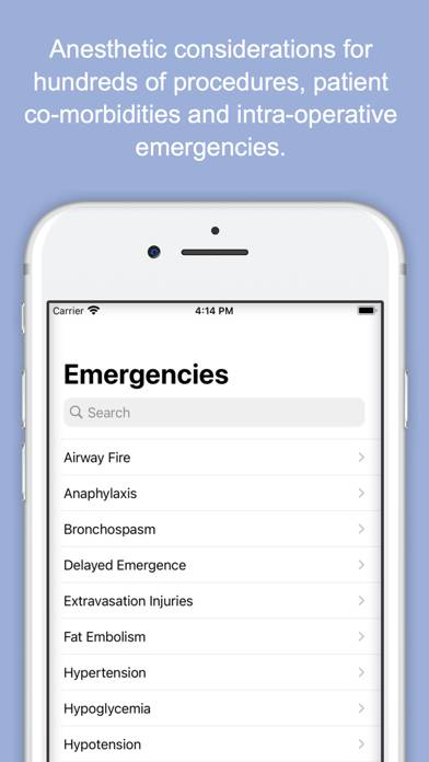 Anesthesia Considerations App skärmdump #3